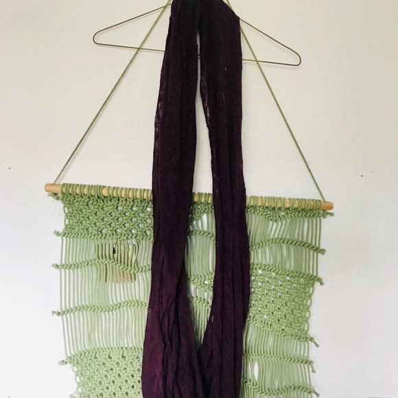 Dark Purple Infinity Scarf - Picture 2 of 2